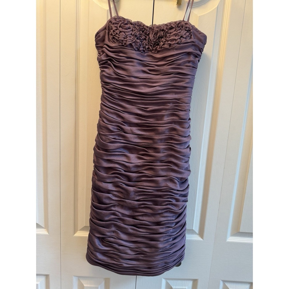 Adrianna Papell Purple Ruched Short Dress Size 6. NWT Party,‎ Formal Summer